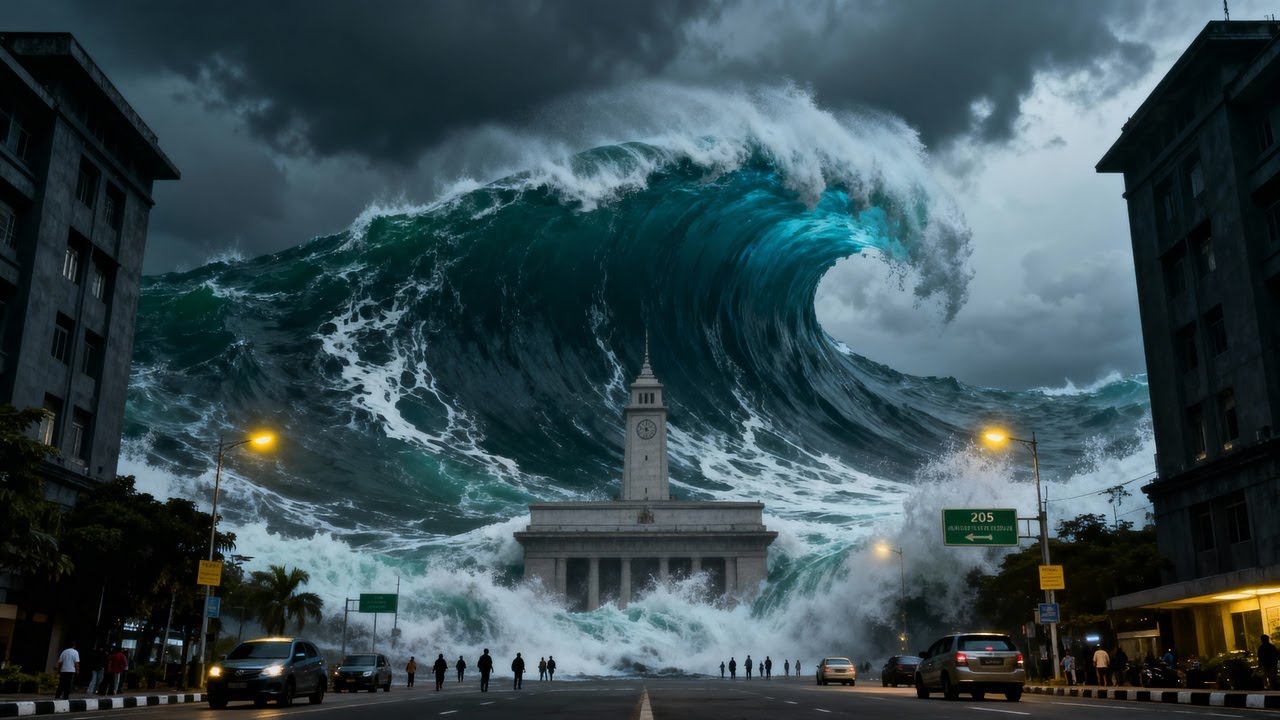 Mega Tsunami 2025 Hits Jakarta | Monster Waves Destroys The City