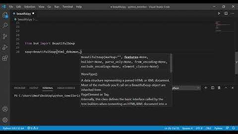 Python Dersleri ● Beautiful Soup Eklentisi Part I