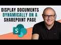 How to dynamically display a document on a SharePoint page using the File Viewer Web Part