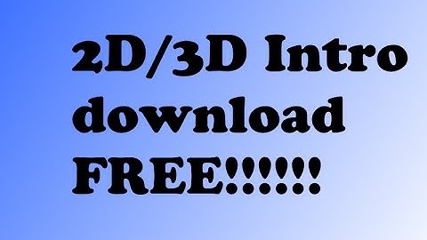 2D+3D 60fps   BLENDER INTRO TEMPLATE Dual+download ||leFlexity||