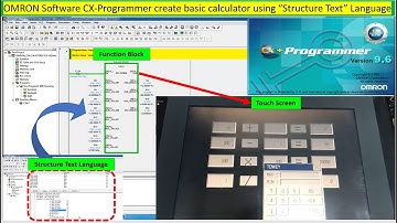 CX-Programmer Structure Text Language create basic calculator