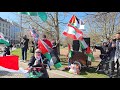 En solidaritetsställning med Al-Quds och palestinska fångar وقفة تظامنية مع القدس والاسرى الفلسطيني 