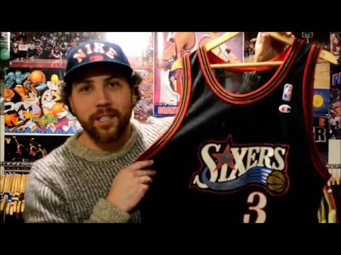 Vintage Allen Iverson Jersey Champion Sixers Shirt Basketball 