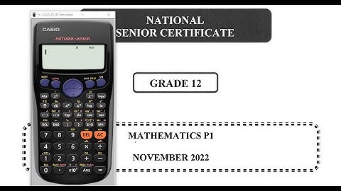 Question 1 (Grade 12 NSC Maths P1 2022)