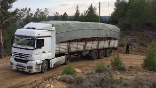 Tır ile Arazide Kaldık (Mercedes Axor)