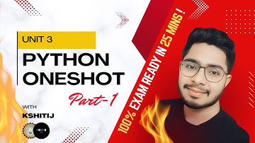 Python Programming Unit 3 (AKTU) One Shot – Part 1 | Strings & Lists Explained with Examples #aktu