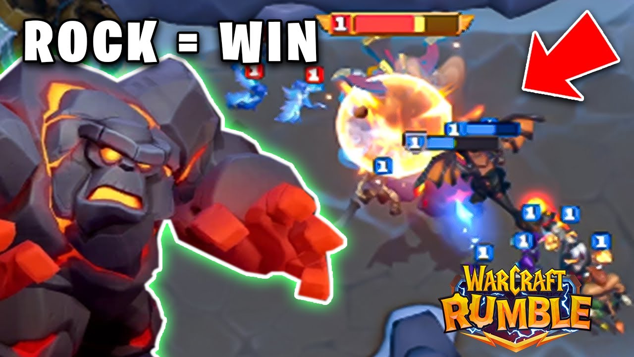 Paper Rumble Game Rock Beats Paper | Warcraft Rumble - YouTube