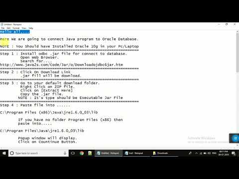 Connect Java to Oracle Database by Keval Bhimani