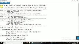 Connect Java to Oracle Database by Keval Bhimani Information