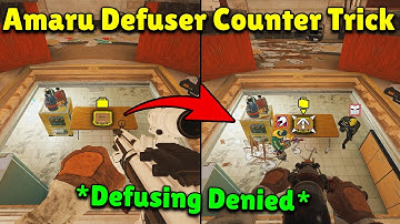 *1 Billion IQ* Amaru Trick To Counter Defusing - Rainbow Six Siege