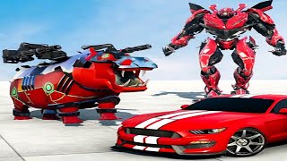 Hippo Robot Car Transform Battle: Car Robot Transformation Game - Android Gameplay screenshot 2