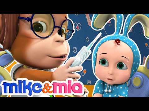 Baby is Sick | Sick Song | Nursery Rhymes | Mike and Mia | Learning Songs for Kids