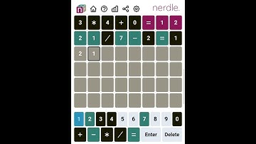 Nerdle Game 212 Solution - 19th August 2012