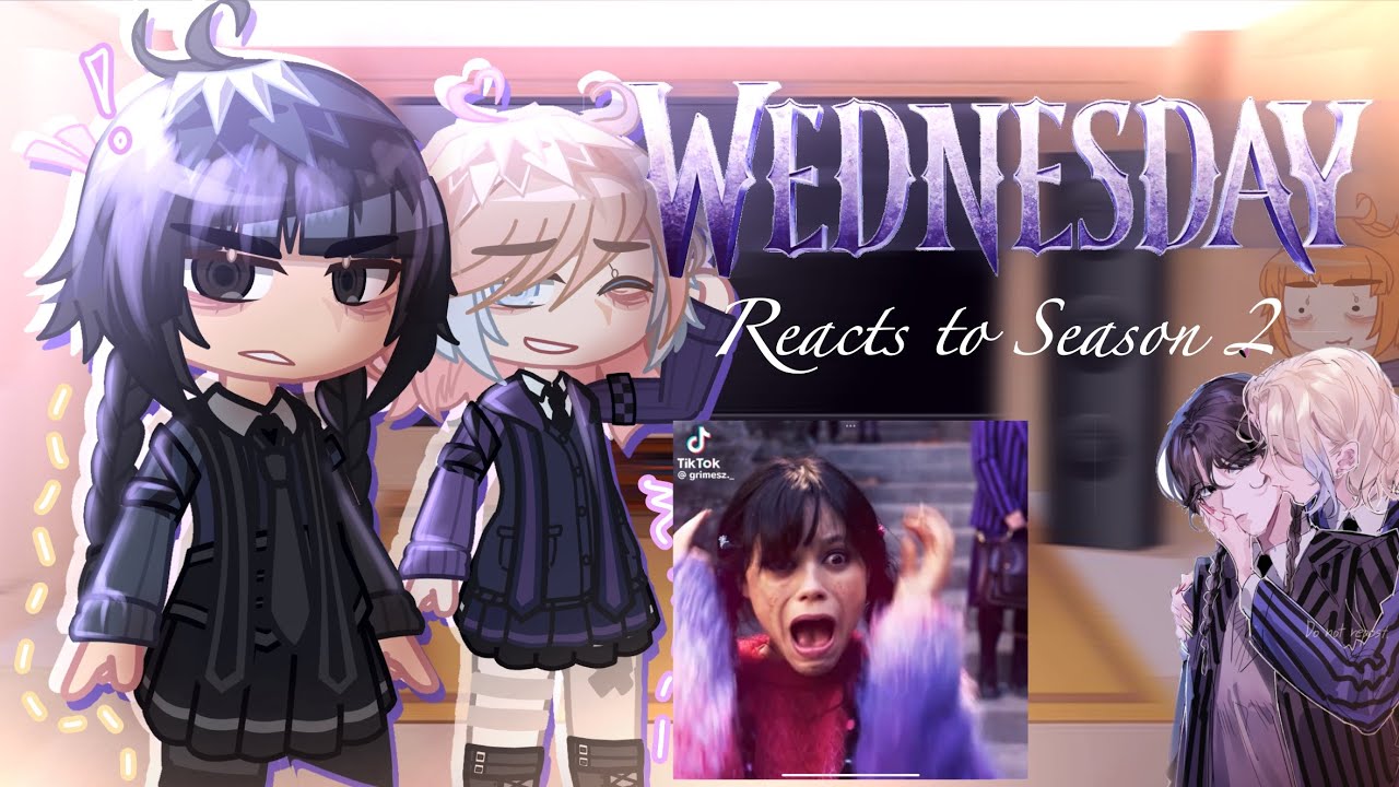 WEDNESDAY React to Season 2  (PART 1-6 COMPILED) // Wednesday React Gacha