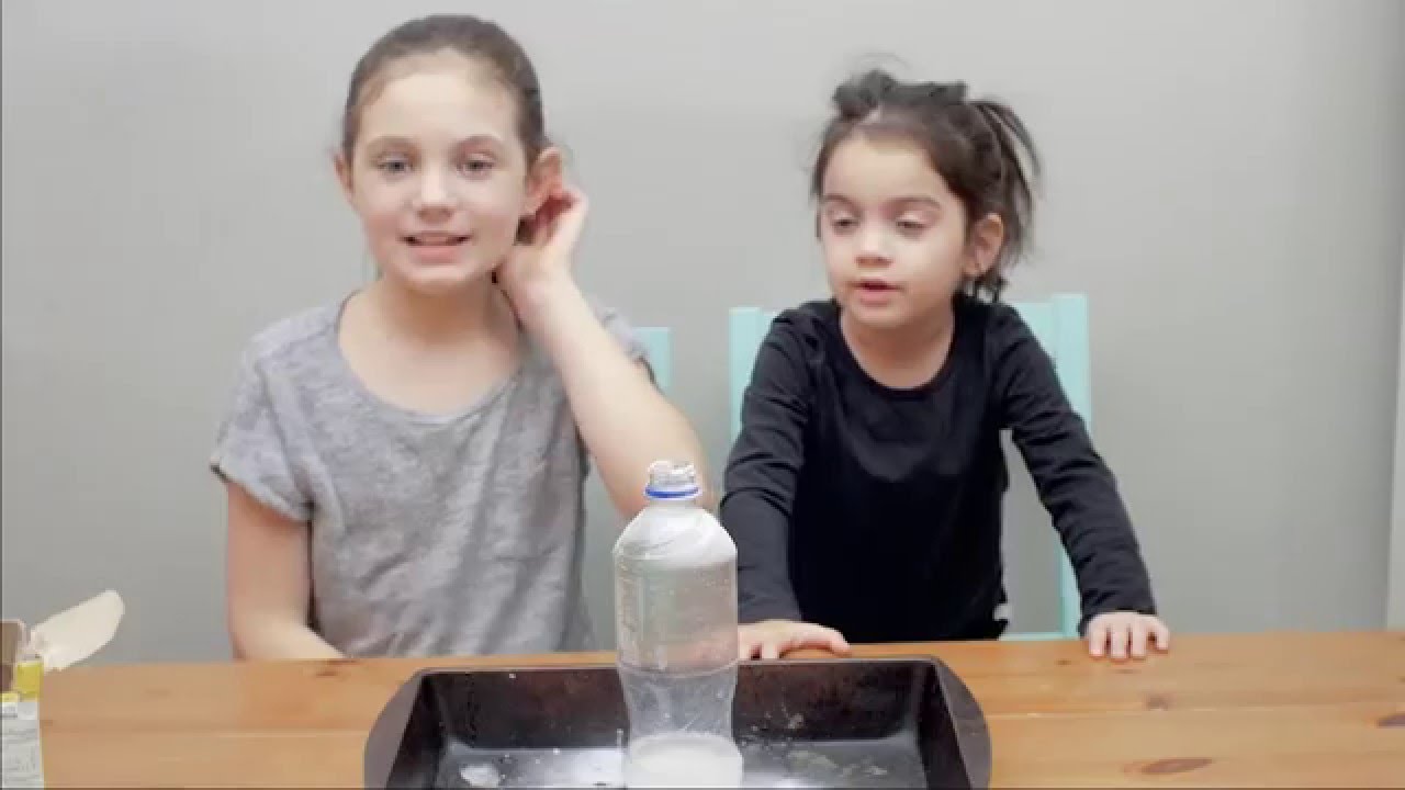 Science Sisters Episode 2 - Baking Soda and Vinegar Volcano - YouTube