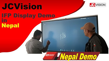 JCVision Interactive Flat Panel Display Nepal Customer Demo