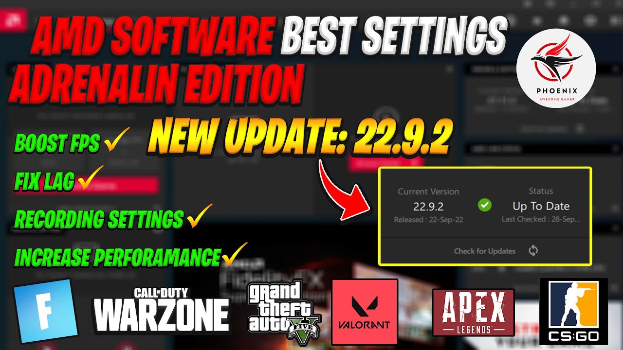 Best AMD Radeon Setting Optimizations For Gaming (Latest Update 22.9.2 ...