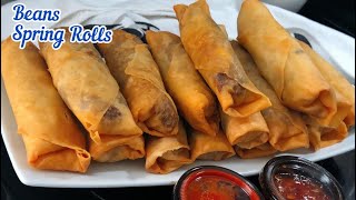 How To Make BEANS Spring Rolls