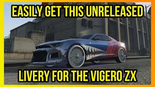 Easily Get This Unreleased Livery for The Vigero ZX in GTA Online