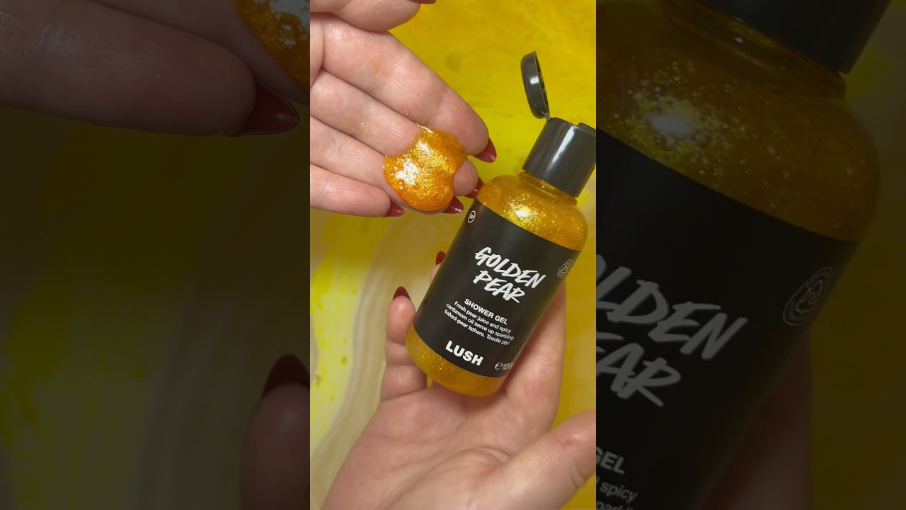 THE MOST BEAUTIFUL GOLD SHOWER GEL - LUSH EXCLUSIVE GOLDEN PEAR SHOWER GEL!  ⭐️