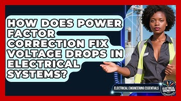 How Does Power Factor Correction Fix Voltage Drops In Electrical Systems?