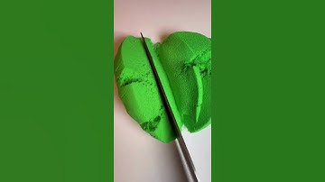 #reverse #video #kineticsand #cutting #asmr #satisfying #relaxing #enjoy #shorts #viral #green