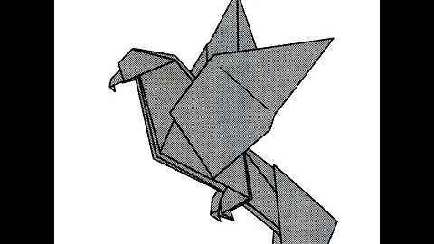 Origami bald eagle by John Montroll