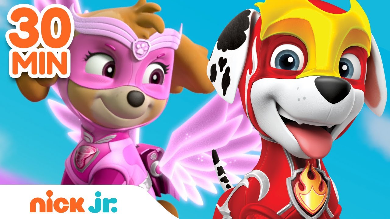 ⁣PAW Patrol Mighty Pups Use Teamwork! | 30 Minute Compilation | Nick Jr.