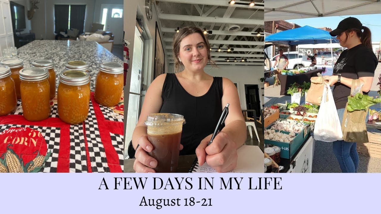 A Few Days In My Life | tooth gem removal, farmers market, + peach jam