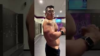 Korean American Bear Muscle Flexing