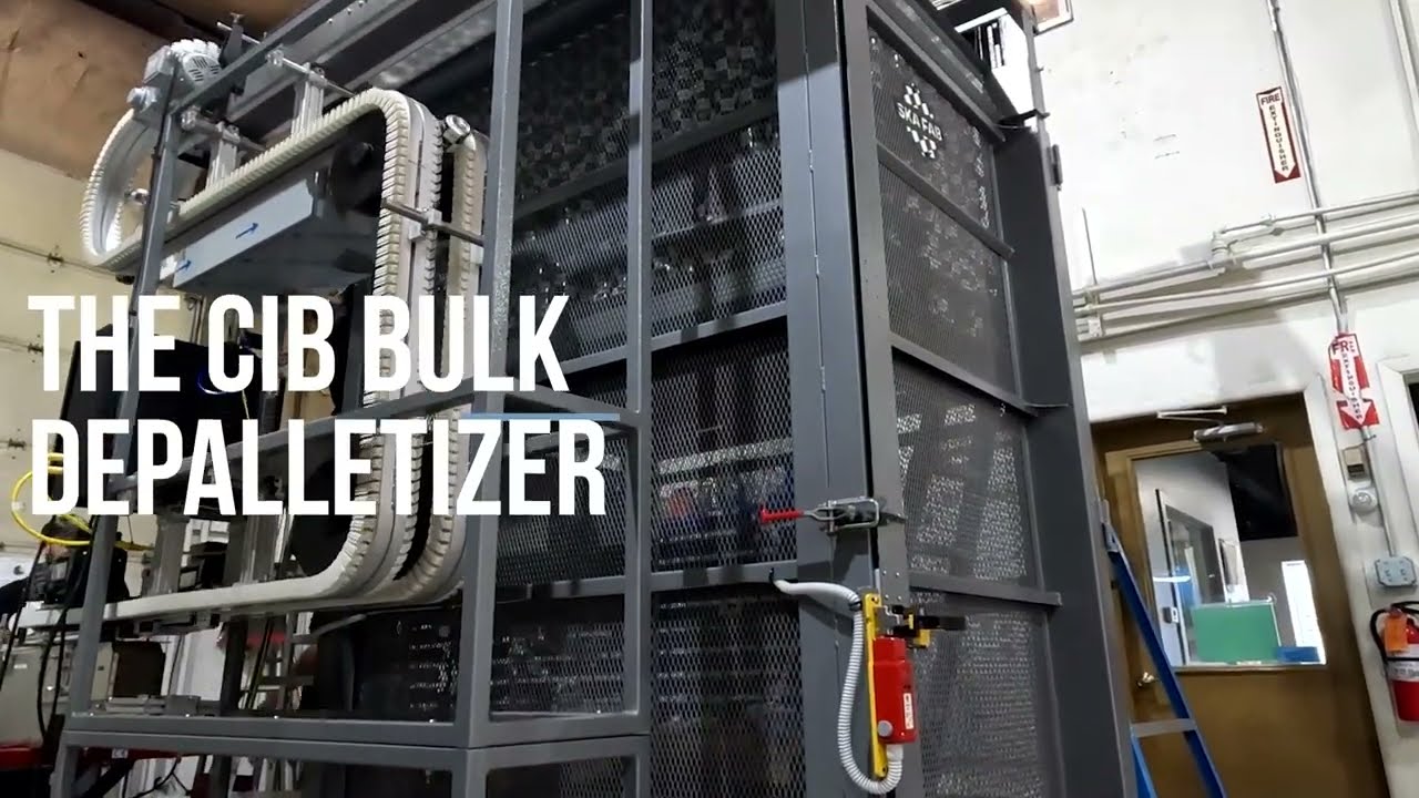 CIB Depalletizer with S Grip Lowerator - Trusted by Beverage Companies Worldwide!