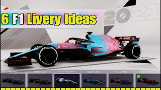 6 Original F1 2021 Livery Ideas - for MyTeam or Multiplayer (part 3)