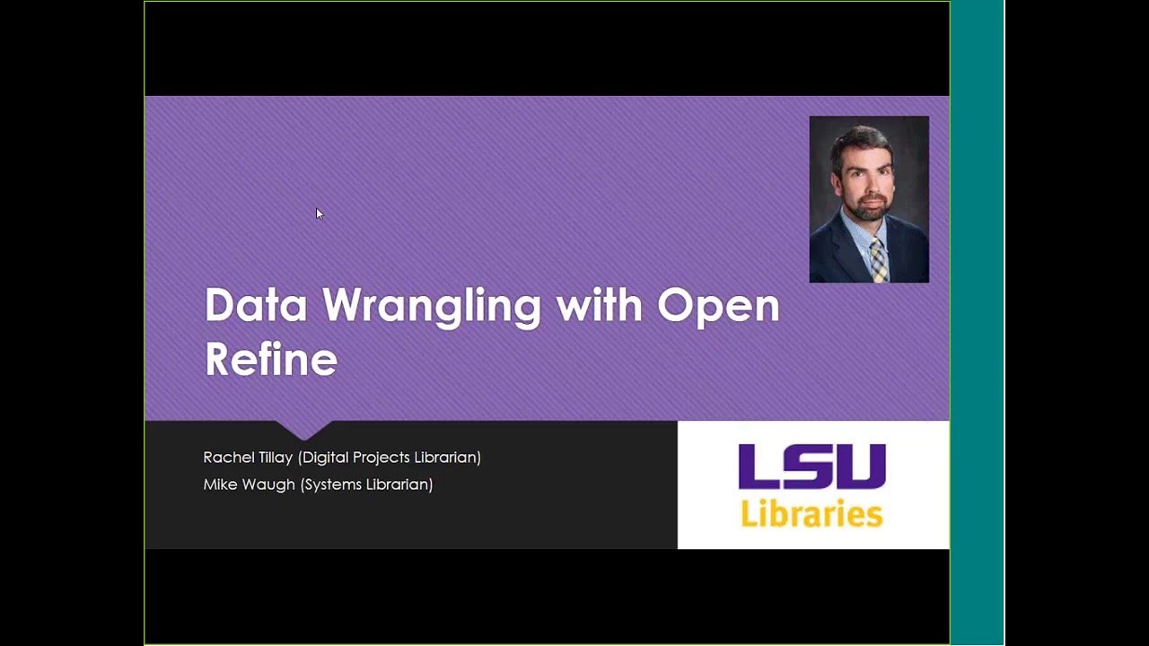 Learning with LOUIS - Data Wrangling with OpenRefine - YouTube