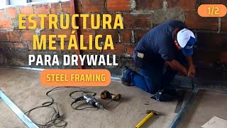 COMO HACER ‍ estructura metálica para DRYWALL 1 de 2