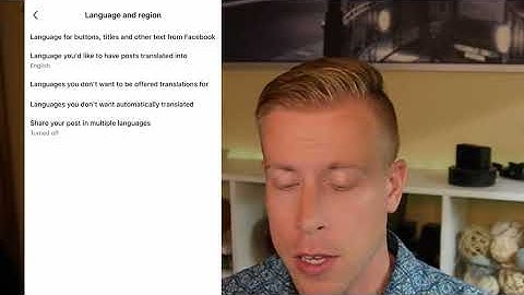 How to Change Language on Facebook