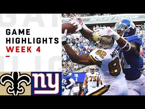 Saints vs. Giants Week 4 Highlights | NFL 2018