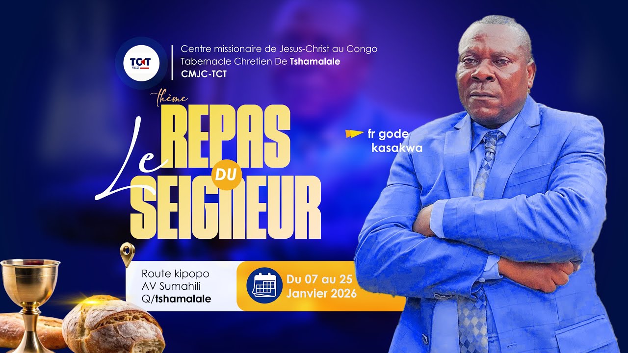"LE REPAS  DU SEIGNEUR ". Fr GODE KASAKWA.DIMANCHE 25.01.2026
