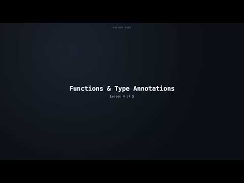TypeScript Level 1, Start to Finish: Setup, Types, Control Flow, Functions & Interfaces