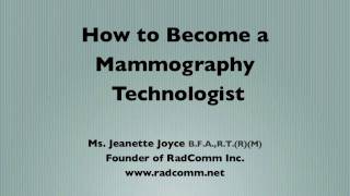 How to Become a Mammography Technologist