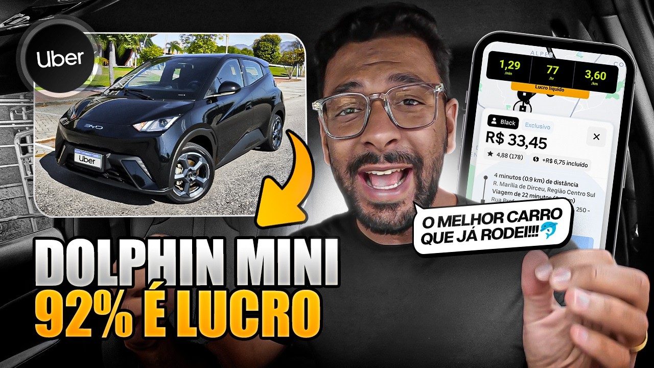 Comprar o Golfinho🐬 Mini foi a MELHOR DECISÃO para fazer Uber [92% DE LUCRO💵]