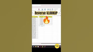 Reverse VLOOKUP Using CHOOSECOLS 🔥#excel #excelshorts #shortsfeed #shorts