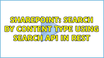Sharepoint: Search by content type using Search API in REST