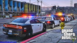 Playing GTA 5 As A POLICE OFFICER City Patrol| LAPD|| GTA 5 Lspdfr Mod| 4K