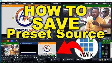 How to save Your Preset Source On Your vMix timeline #vmixtutorial