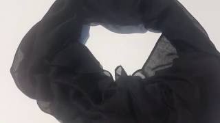 Black Solid Viscose Hijab screenshot 2