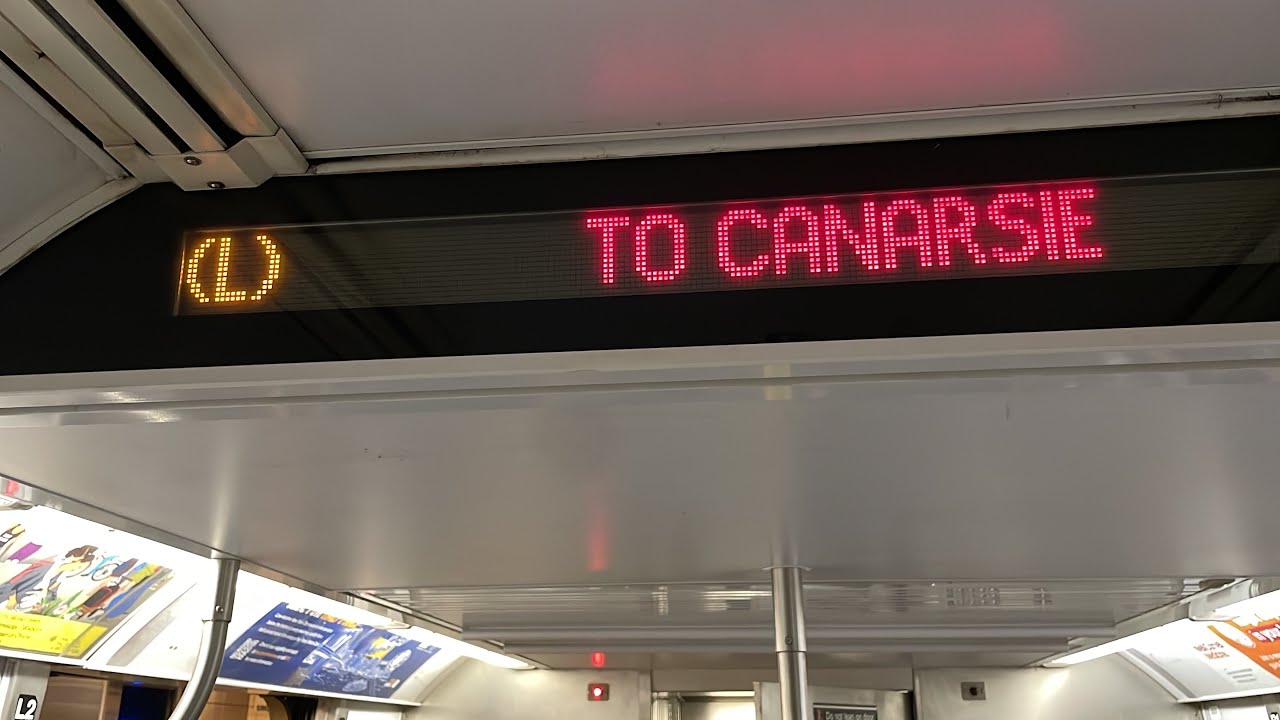 BMT 14 St Line: R160A (L) Train [8 Av-14 St to Canarsie-Rockaway Pkwy]