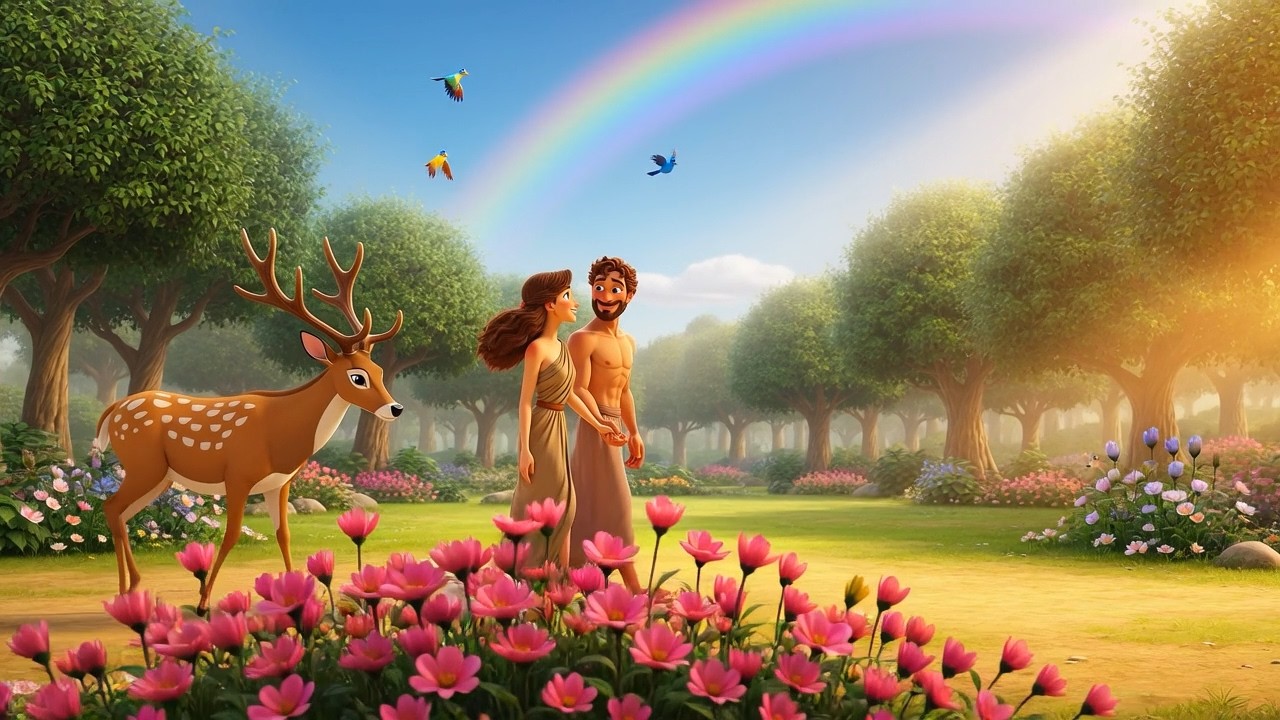 Adam & Eve in the Garden of Eden | Bible Story for Kids | Genesis 2 ...