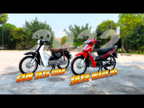 Video Xe máy 50cc taya cub titan 2022 và wave ws 2022 - youtube