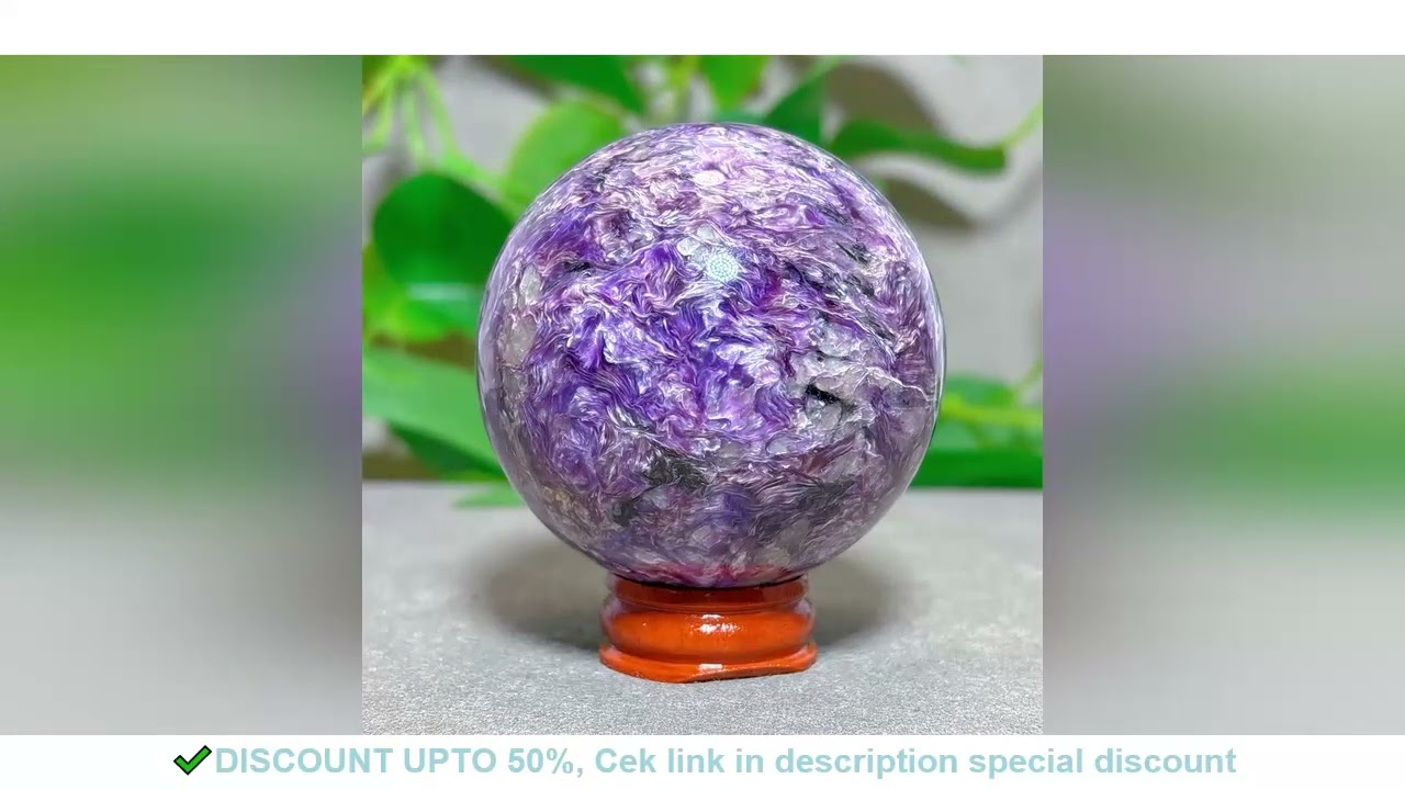 Charoite Sphere Crystal Natural Stone Quartz Stone Minerals Home Decoration Reiki Noble Mightiness E