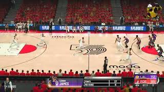 Nba playoffs - l.a.lakers x portland trail blazers game 4